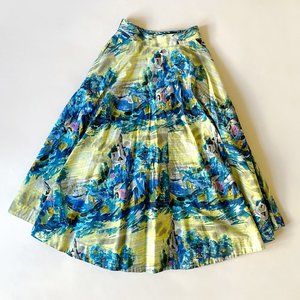 Emily and Fin Cotton Full Circle A-Line Skirt Size XS